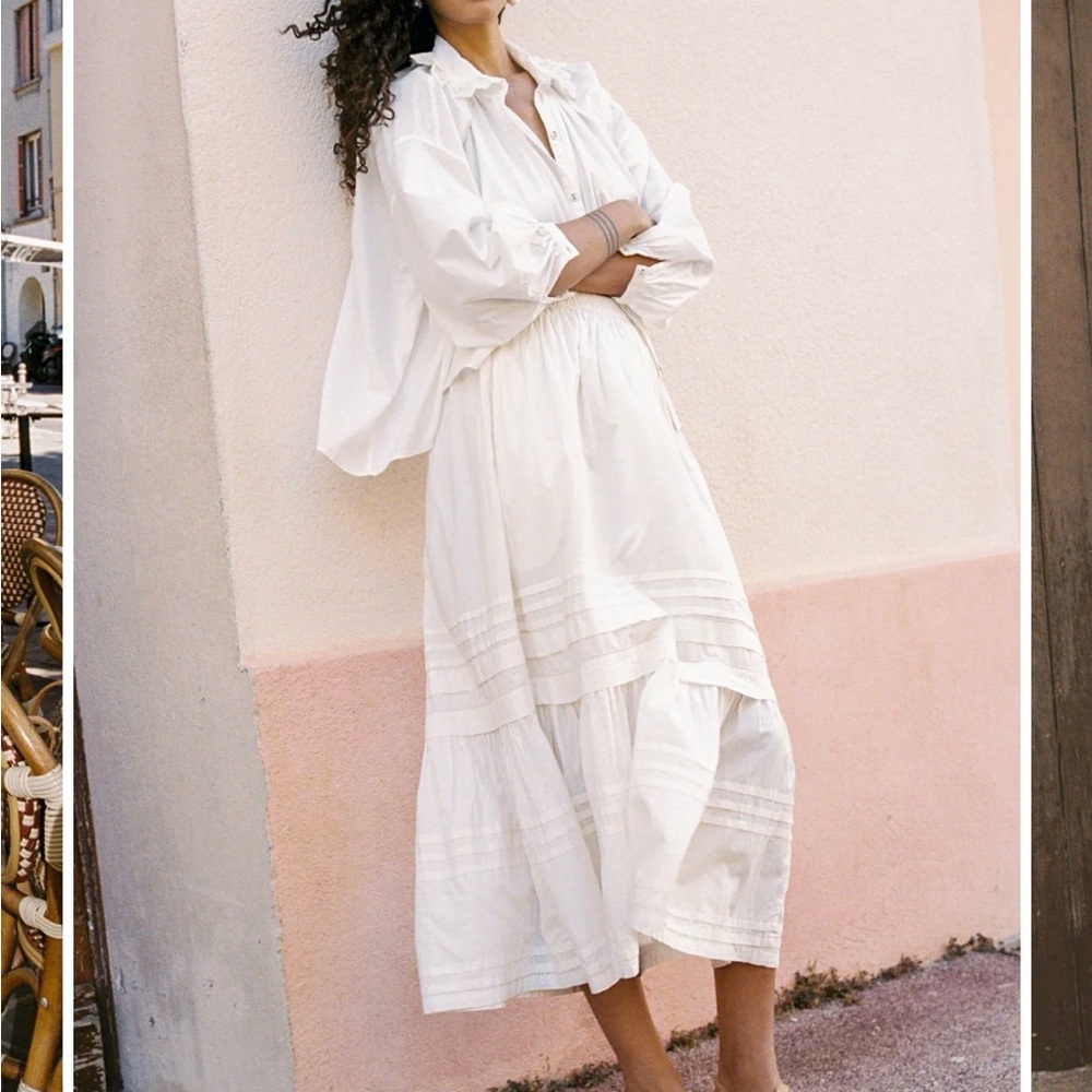 Christy Dawn Gabrielle Skirt in Pearl - Picture 3 of 3